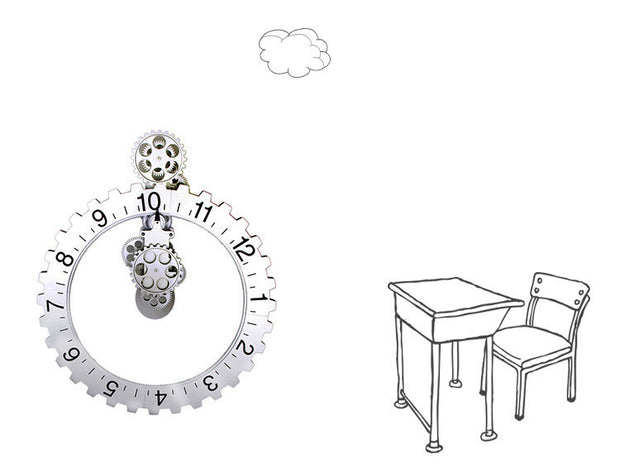 Antique Gear Clock Craft Clock Art  Large