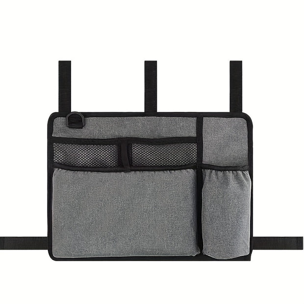 Organizer Pouch Bag With Cup Holder For Rollator Or Folding Walker