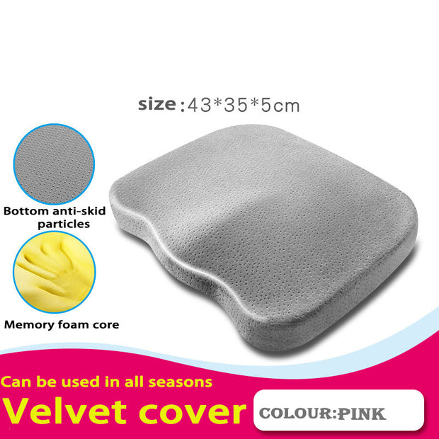 Memory Foam Seat Cushion – Orthopedic Pillow for Tailbone & Hip Pain Relief