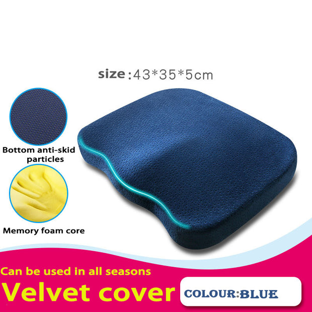 Memory Foam Seat Cushion – Orthopedic Pillow for Tailbone & Hip Pain Relief