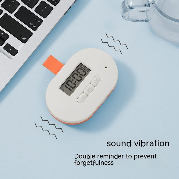 Electronic Pill Box Reminder Intelligent Timing Voice Portable