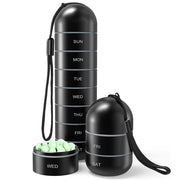Metal Weekly Pill Organizer – Waterproof 7-Day Travel Pill Case
