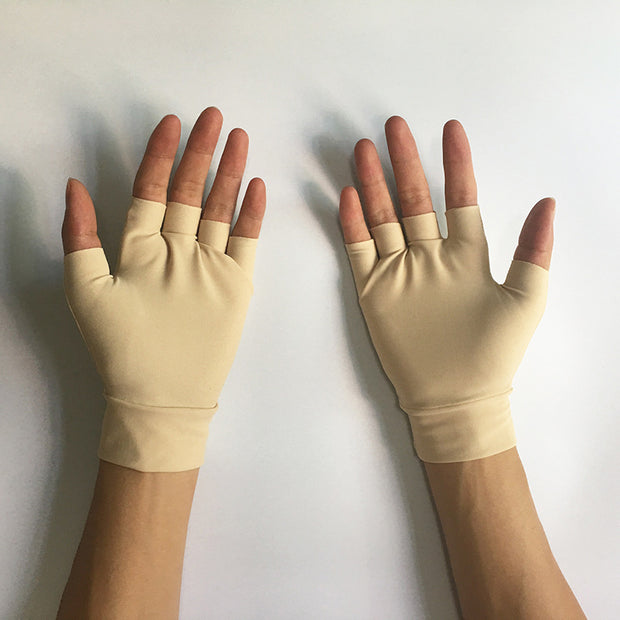 Health Half Finger Gloves Arthritis Gloves Care Gloves Elastic Anti-Puffy Pressure Gloves