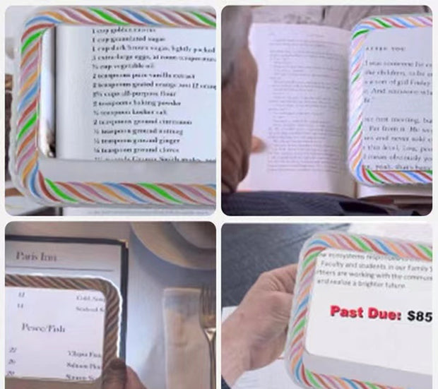 Old People Read Magnifying Glasses