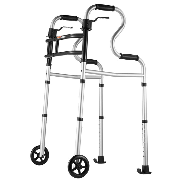 Folding Walker Stand-Assist Folding Walkers With Adjustable Height & Width