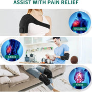 Heated Knee Massager with Vibration – Cordless Heating Pad for Knee, Shoulder & Elbow Pain Relief