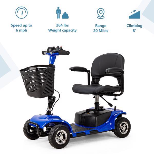 4-Wheel Mobile Scooter With Basket
