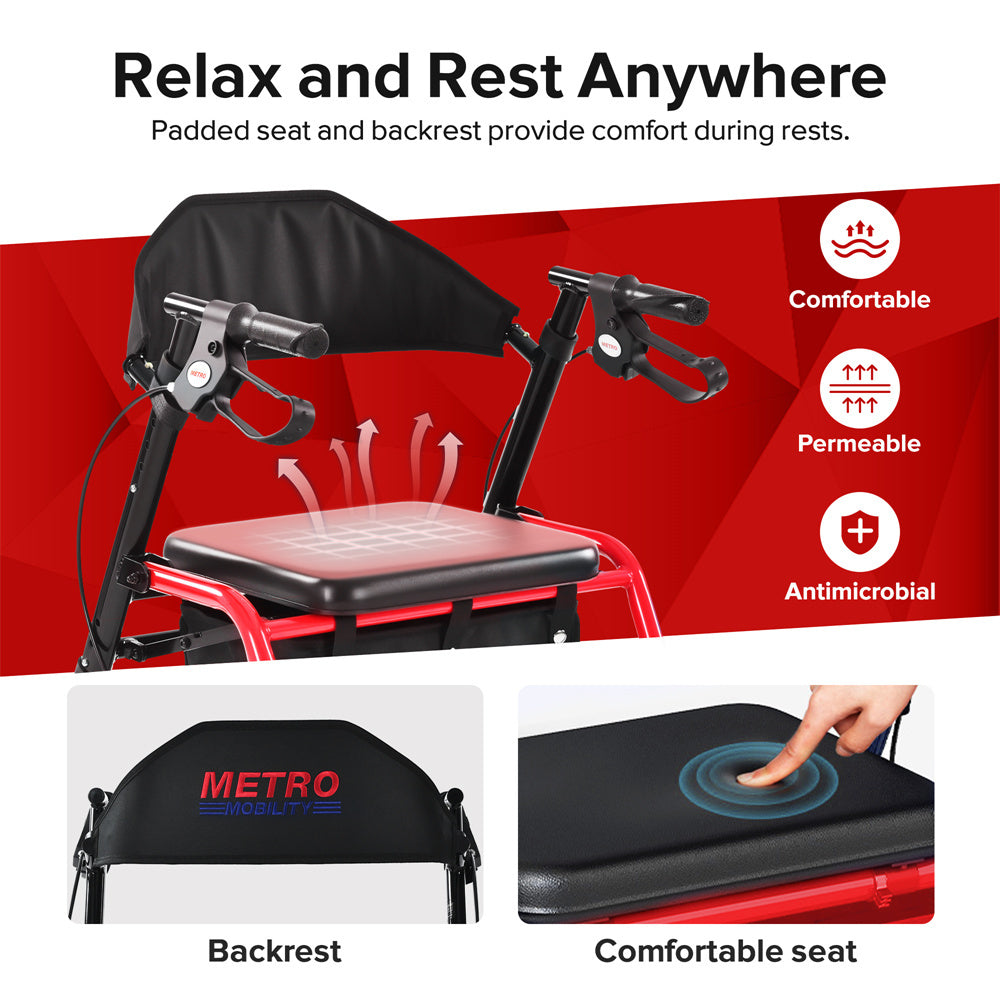 Ultra Stable Rollator Walker