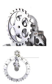 Antique Gear Clock Craft Clock Art  Large