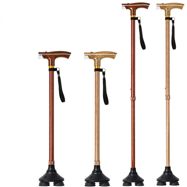 Aluminum LED lamp crutches for the elderly