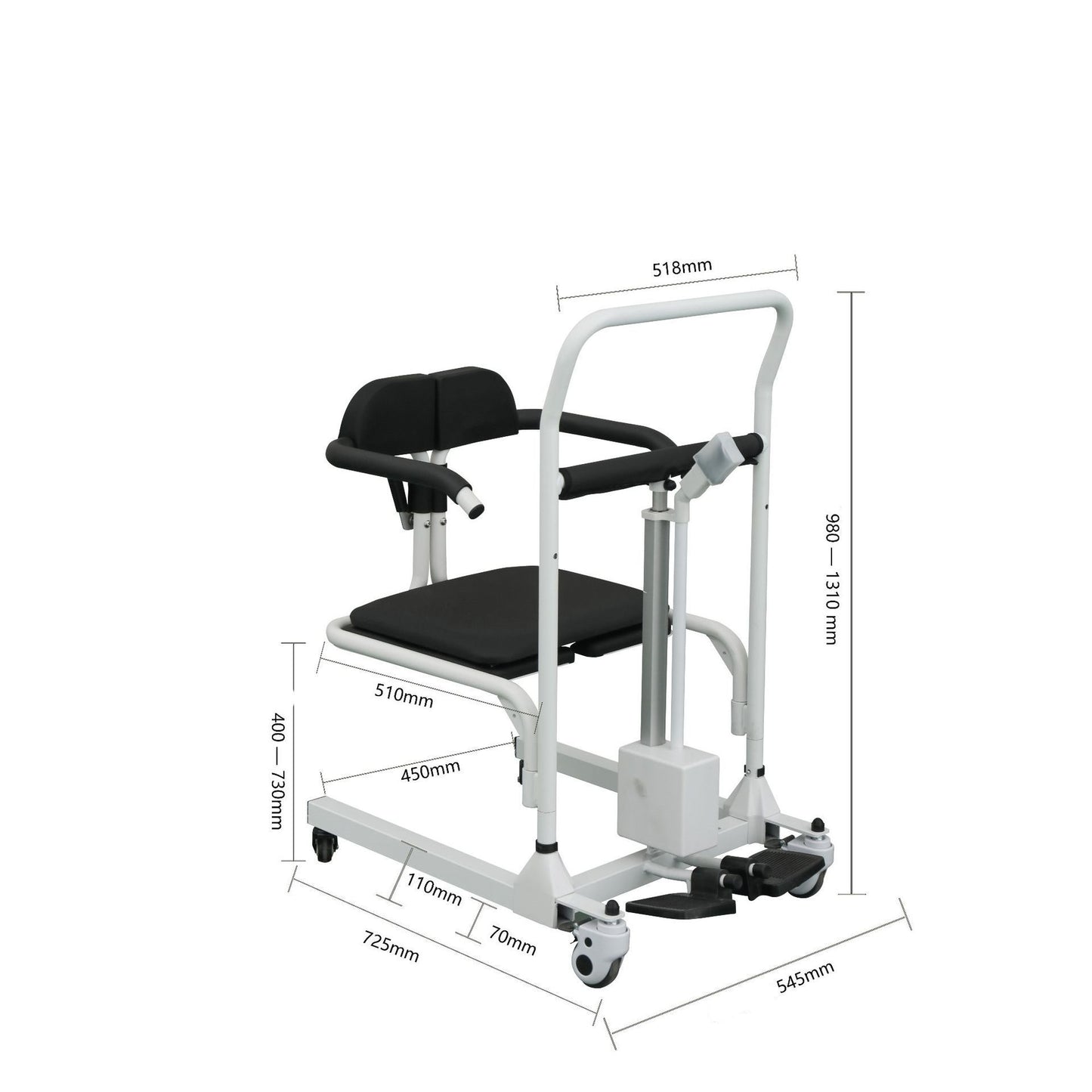 Elderly Patient Transfer Lift Handicapped Wheelchair