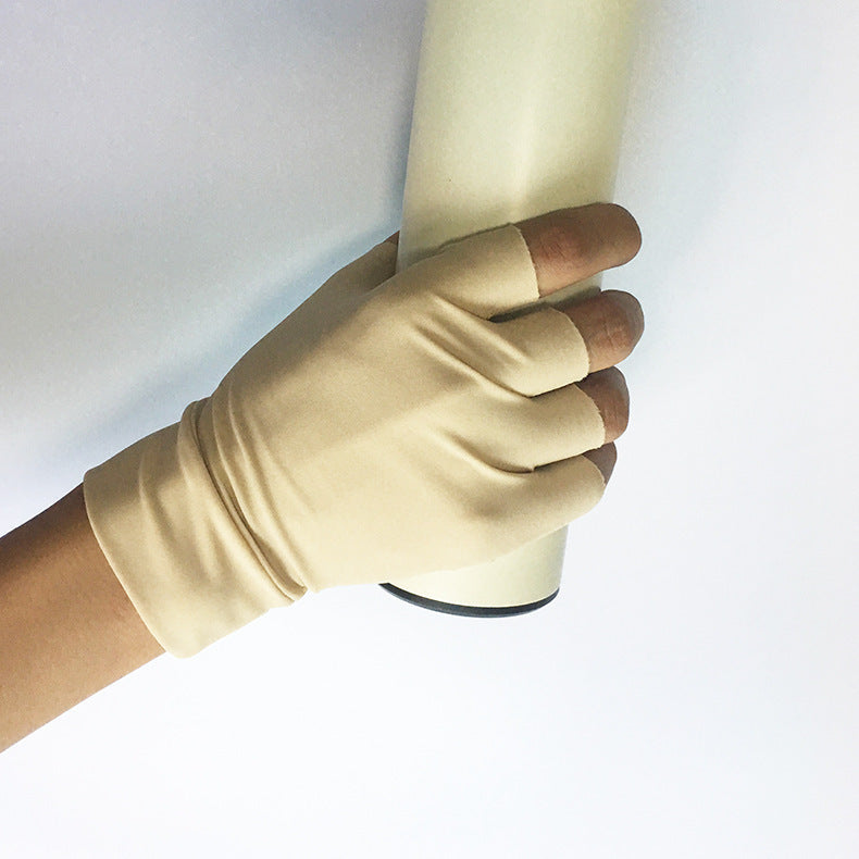Health Half Finger Gloves Arthritis Gloves Care Gloves Elastic Anti-Puffy Pressure Gloves