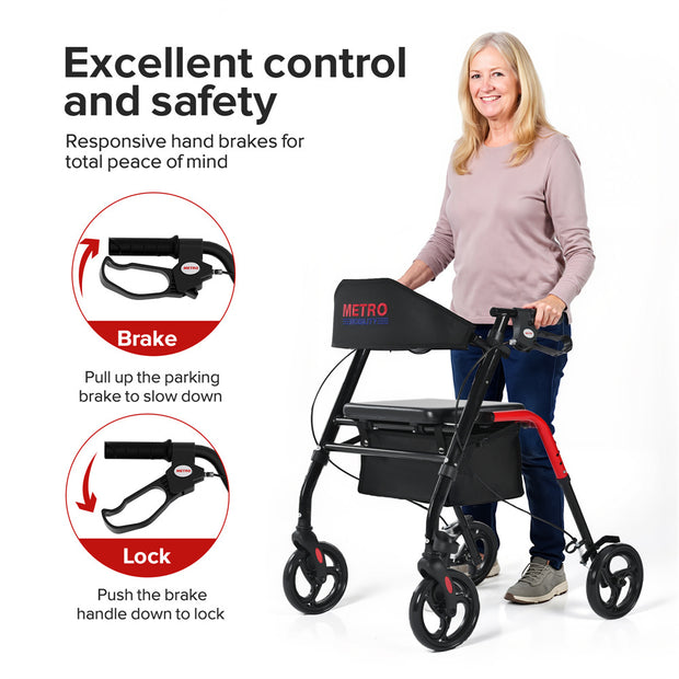 Ultra Stable Rollator Walker