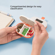 Electronic Pill Box Reminder Intelligent Timing Voice Portable