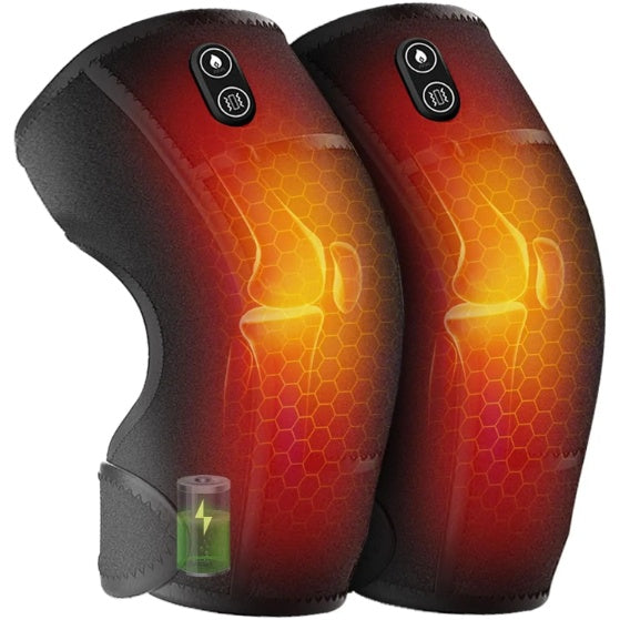 Heated Knee Massager with Vibration – Cordless Heating Pad for Knee, Shoulder & Elbow Pain Relief