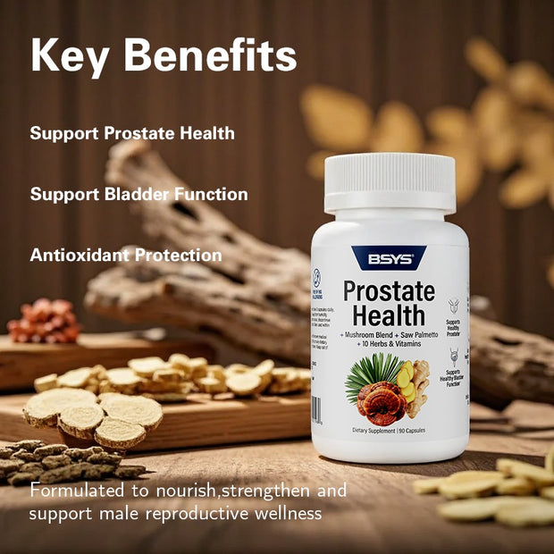 BSYS Prostate Health Capsules – Support for Urinary, Bladder & Immune Wellness