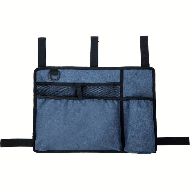 Organizer Pouch Bag With Cup Holder For Rollator Or Folding Walker