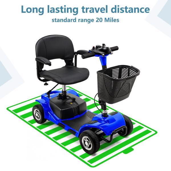 4-Wheel Mobile Scooter With Basket