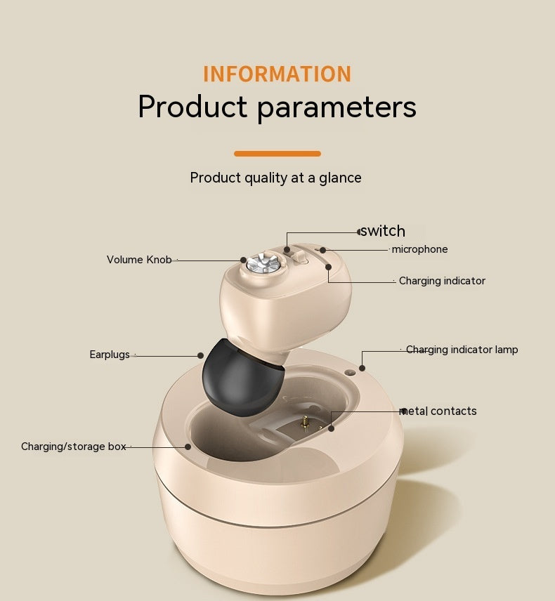 Rechargeable Hearing Aid For The Elderly